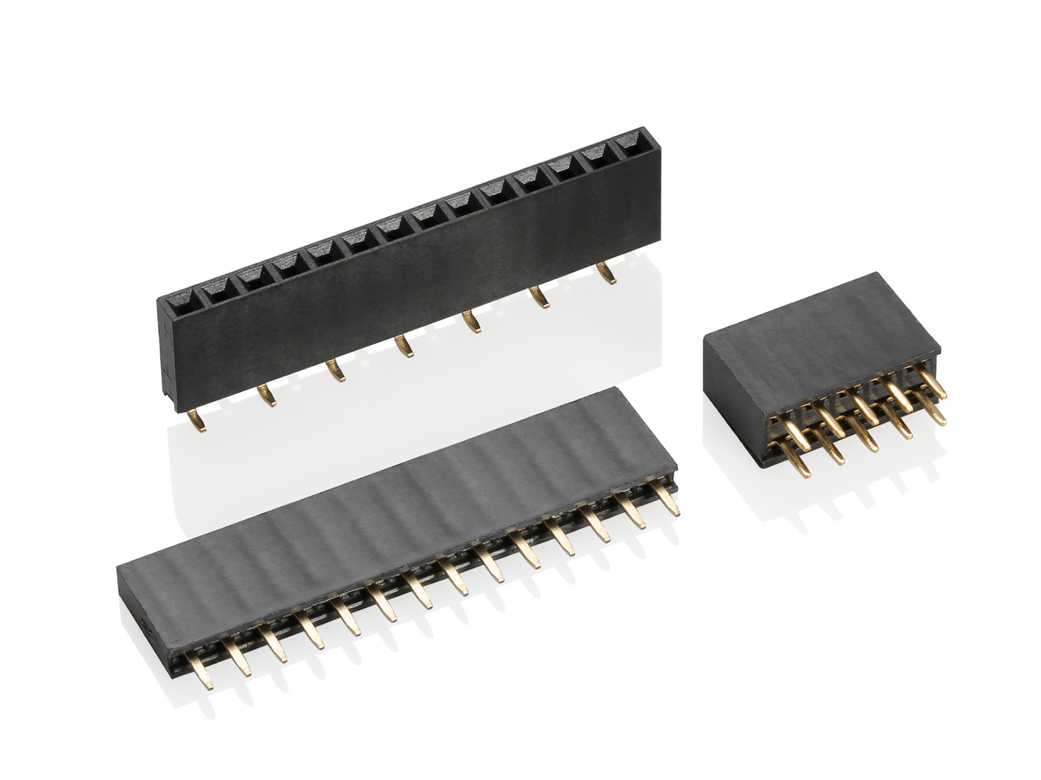 6501F  Series 2.54mm Pitch (.100＂) 排针排母牛角连接器